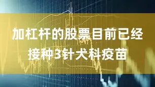 加杠杆的股票目前已经接种3针犬科疫苗